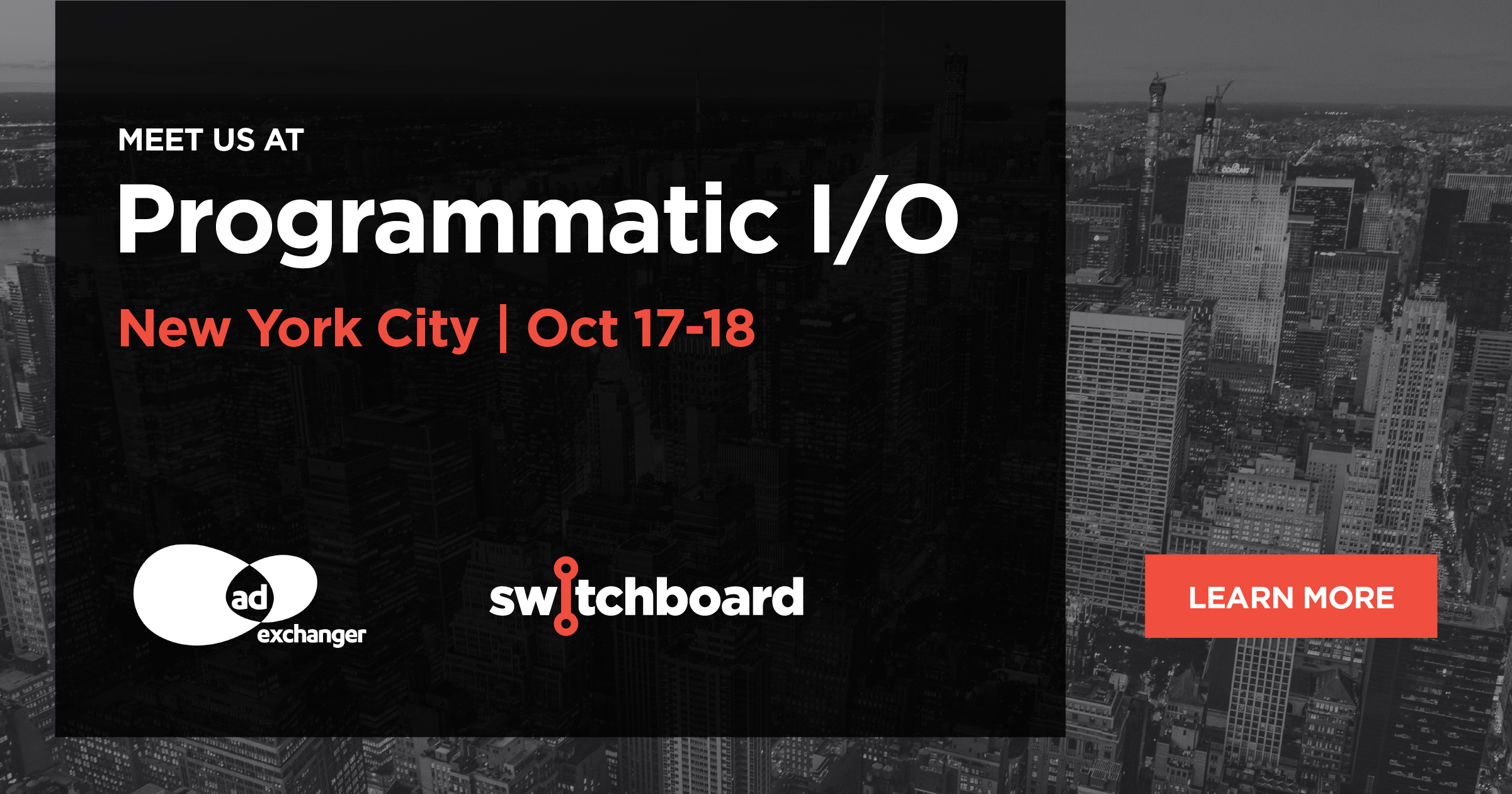 Join us at AdExchanger Programmatic I/O - Switchboard Software